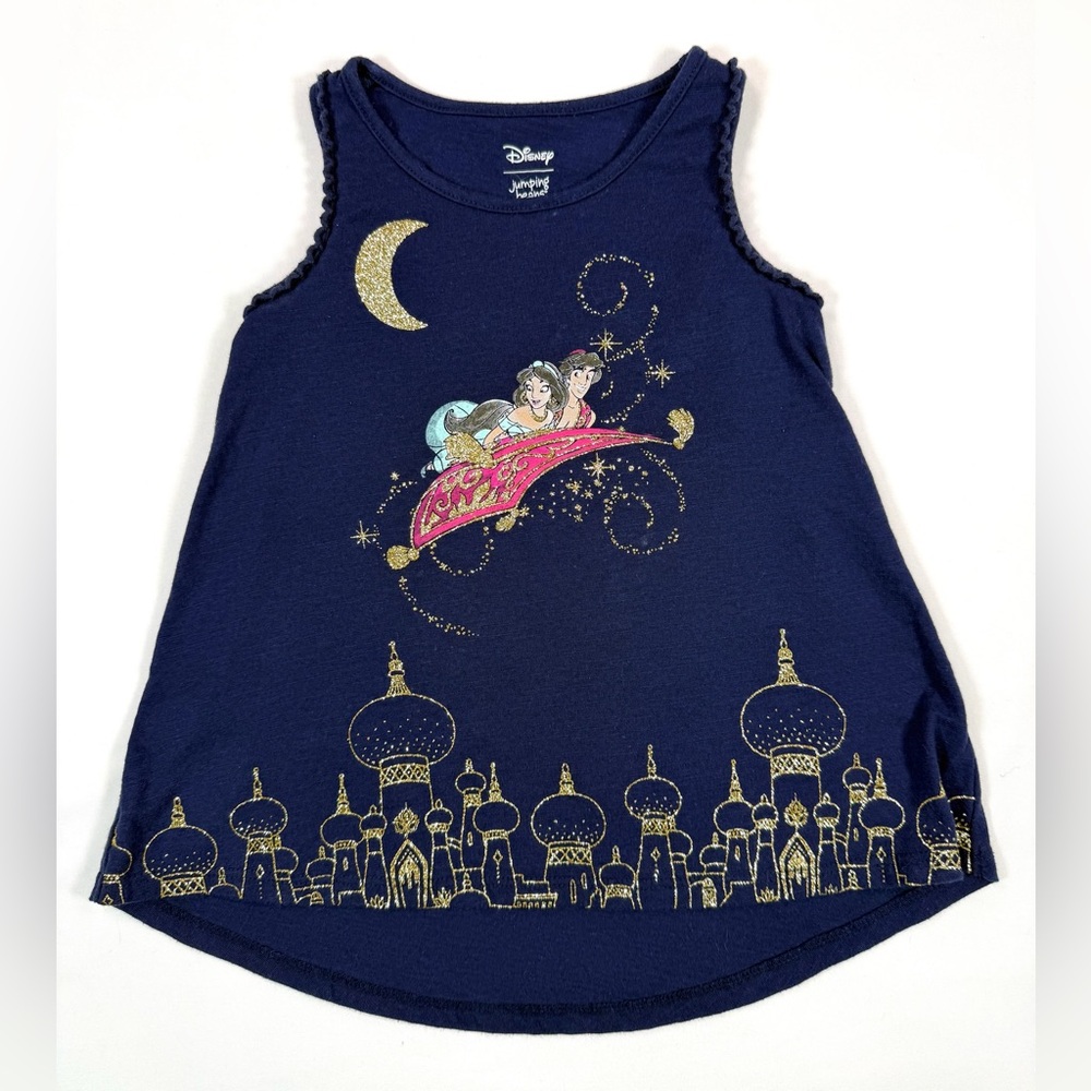 JUMPING BEANS X DISNEY Toddler Girls' Aladdin & Jasmine Carpet Ride Tank Top 2T